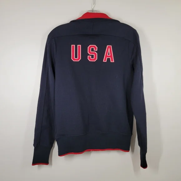 Nike Sportswear Navy Blue Team USA Olympic Team Warm-Up Full-Zip Jacket Women M - Picture 2 of 5